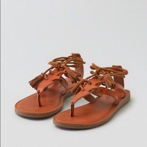New American Eagle Lace Up Sandals